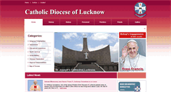 Desktop Screenshot of catholicdiocese-lucknow.com